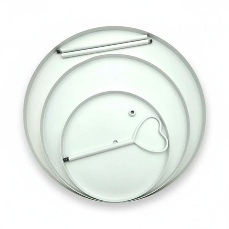 Etagere Paris weiß 48x30 rund Metall 3 Schichten 3-Stöckig Vintage Muffin Herz - Etagere