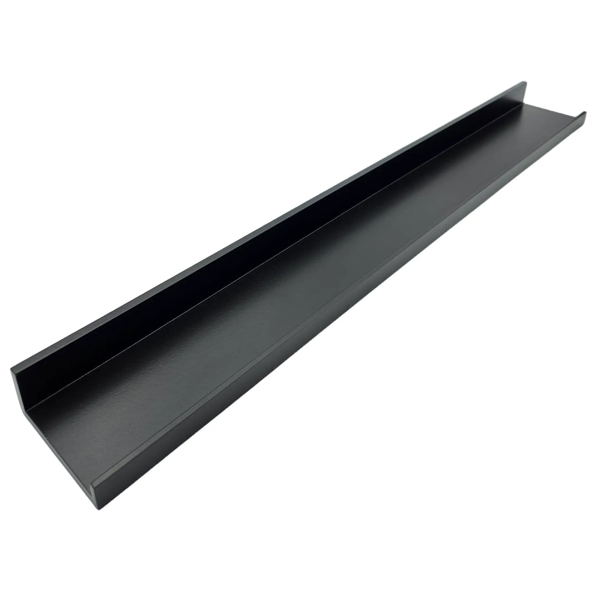 Fotoleiste Bilderleiste Schweberegal Holzregal Wandregal Bücherregal Wandboard - Groß schwarz 77 x 10 x 3 cm - Wandregal