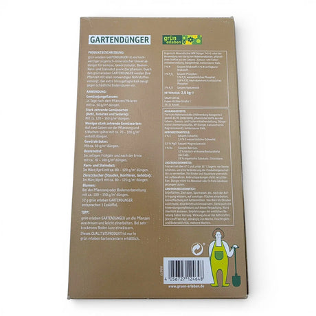 Gartendünger 2,5 kg mit Kalk Pflanzendünger Universal Dünger 35m² - Gartendünger