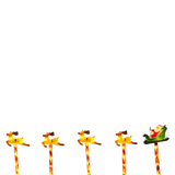 Gartenstecker Weihnachtsschlitten Weihnachtsmann Zuckerstangen Rentier Batterie - Gartenstecker