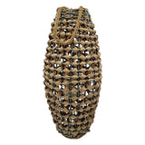 GILDE XXL Laterne 58x28 Geflecht Laterne in Rattan Optik aus Kunststoff Großes Windlicht - Laterne Windlicht