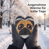 Handwärmer Mops 3er Set – wiederverwendbare Taschenwärmer - Handwärmer
