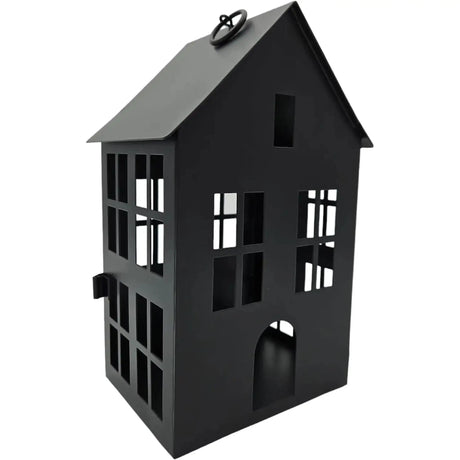 Haus Metall schwarz Dekoration meinposten 3 Set Laternen Windlicht - Windlicht Laternenhäuser