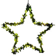 Herz Stern Fenster LED Silhouette Warmweiß Weihnachtsbeleuchtung 30cm Deko grün - Stern - Weihnachtsbeleuchtung