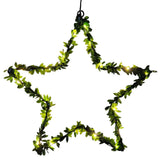 Herz Stern Fenster LED Silhouette Warmweiß Weihnachtsbeleuchtung 30cm Deko grün - Stern - Weihnachtsbeleuchtung