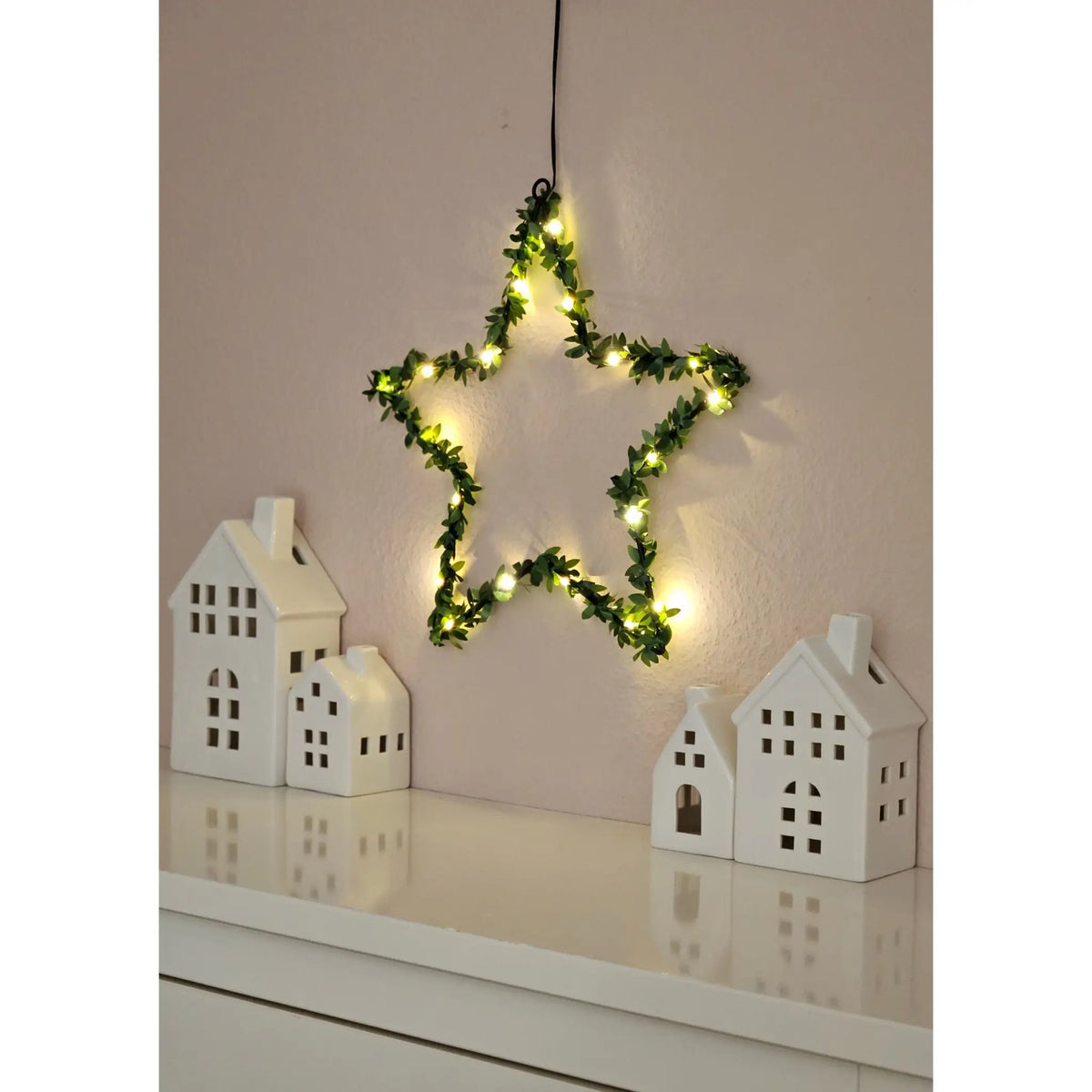 Herz Stern Fenster LED Silhouette Warmweiß – Miamonda