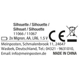 Herz Stern Fenster LED Silhouette Warmweiß Weihnachtsbeleuchtung 30cm Deko grün - Weihnachtsbeleuchtung