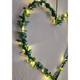 Herz Stern Fenster LED Silhouette Warmweiß Weihnachtsbeleuchtung 30cm Deko grün - Weihnachtsbeleuchtung