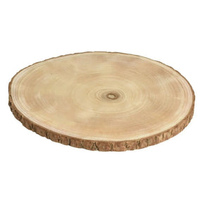 Holzbrett Baumscheibe Holz Brett Tischdeko Tablett Deko Holzplatte Ø 30 cm - Baumscheibe
