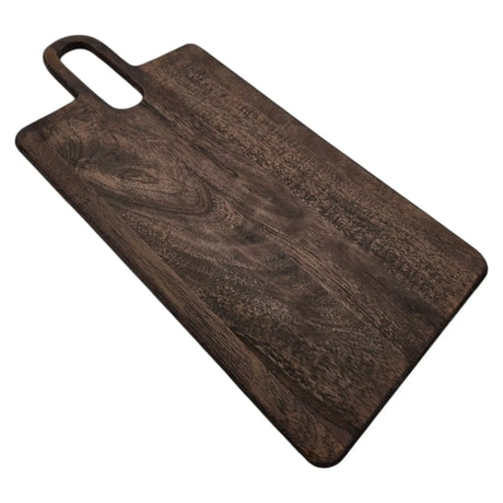 Holzbrett Schneidebrett Servierbrett braun 55x25 Dekobrett Kerzenbrett mit Griff Mangoholz - Serviertablett