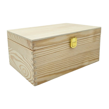 Holzkiste mit Deckel Dekokiste Schatzkiste Hochzeit Kindergeburtstag Aufbewahrung - Holzkiste mit Deckel