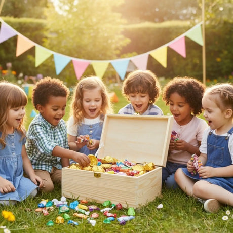 Holzkiste mit Deckel Dekokiste Schatzkiste Hochzeit Kindergeburtstag Aufbewahrung - Holzkiste mit Deckel