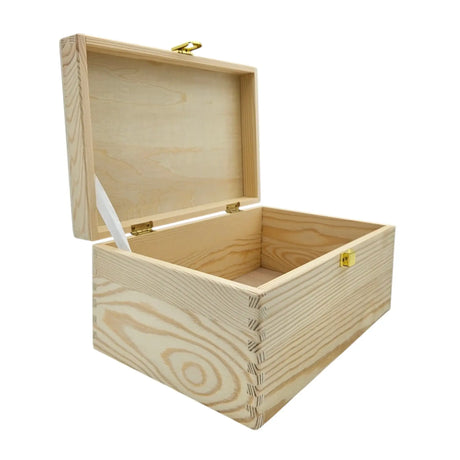 Holzkiste mit Deckel Dekokiste Schatzkiste Hochzeit Kindergeburtstag Aufbewahrung - Holzkiste mit Deckel