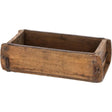 Holzkiste Ziegelform Ziegelsteinform Kiste recyceltes Holz Kasten 30 cm - Holzkiste