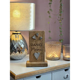 Holzschild MAMA Holztafel Geschenk Muttertag Mutter Schild Mangoholz Höhe 20 cm - Holzschild
