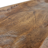 Holztablett Holzbrett Dekoschale Holzschale braun 58x22 cm Kerzentablett Dekobrett XXL - Dekobrett
