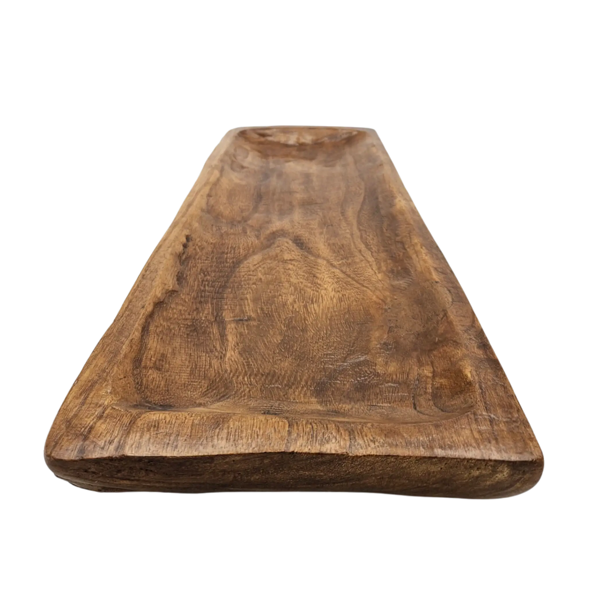 Holztablett Holzbrett Dekoschale Holzschale braun 58x22 cm Kerzentablett Dekobrett XXL - Dekobrett
