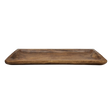 Holztablett Holzbrett Dekoschale Holzschale braun 58x22 cm Kerzentablett Dekobrett XXL - Dekobrett