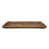 Holztablett Holzbrett Dekoschale Holzschale braun 58x22 cm Kerzentablett Dekobrett XXL - Dekobrett