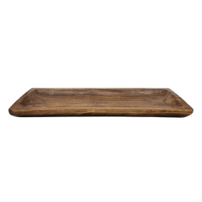 Holztablett Holzbrett Dekoschale Holzschale braun 58x22 cm Kerzentablett Dekobrett XXL - Dekobrett