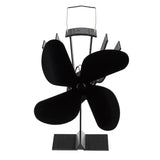 Kaminventilator mit 4 Flügeln – Wärmebetriebener Ofenventilator für bessere Wärmeverteilung - Ventilator