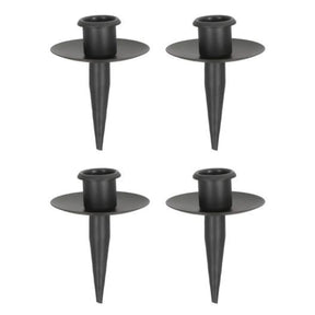 Kerzenhalter für Flaschen Metall schwarz Stabkerzenhalter Tülle für Kranz - Stabkerzenhalter