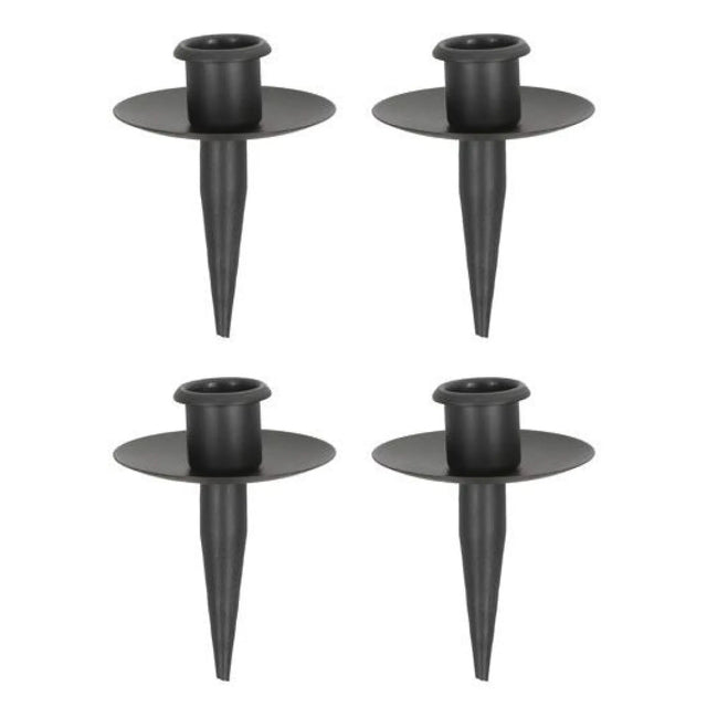 Kerzenhalter für Flaschen Metall schwarz Stabkerzenhalter Tülle für Kranz - Stabkerzenhalter