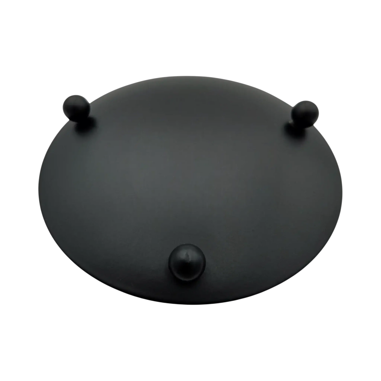 Kerzenhalter schwarz 4 Stück Stumpenkerzen Teller Kerzenteller Weihnachten 8,5 cm - Kerzenhalter