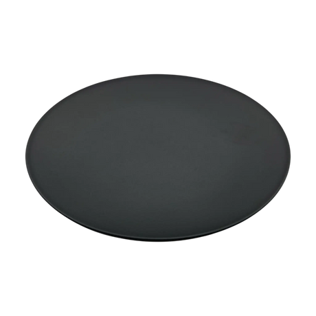 Kerzenhalter schwarz 4 Stück Stumpenkerzen Teller Kerzenteller Weihnachten 8,5 cm - Kerzenhalter