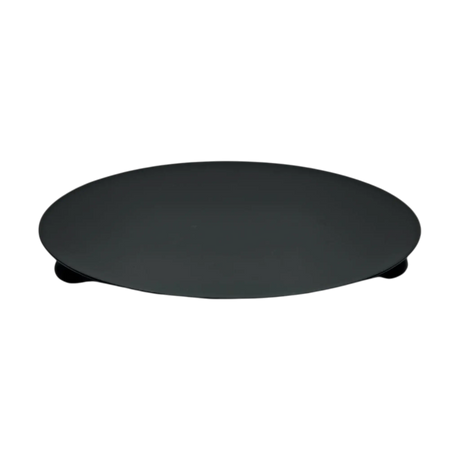 Kerzenhalter schwarz 4 Stück Stumpenkerzen Teller Kerzenteller Weihnachten 12 cm - Kerzenhalter