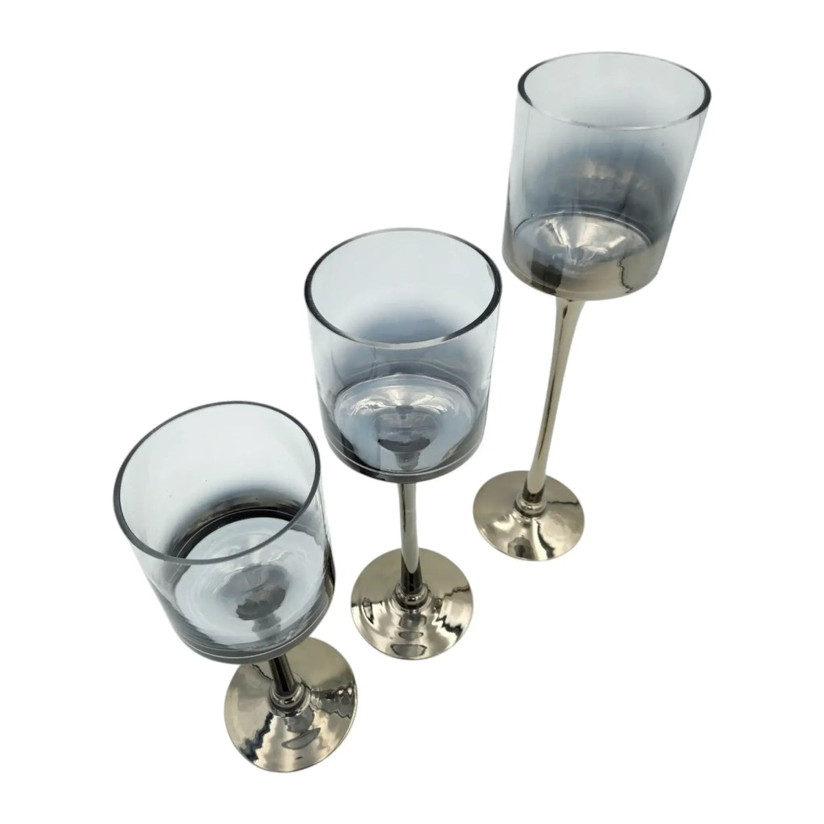 Kerzenleuchter-Set Glas – Stilvolle Deko in drei Größen für Ihr Zuhause – Miamonda