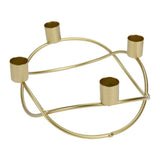 Kerzenständer gold Metall Kerzenleuchter Adventskranz Deko Kerzenhalter Ø 21 cm - Kerzenständer