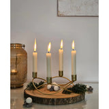 Kerzenständer gold Metall Kerzenleuchter Adventskranz Deko Kerzenhalter Ø 21 cm - Kerzenständer