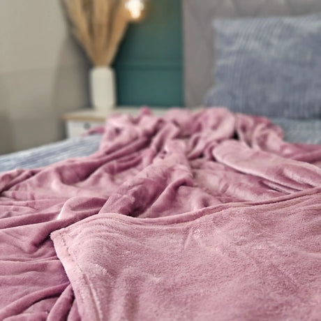 Kuscheldecke Flauschig Weich XXL180x220 Mikrofaser Wohndecke Tagesdecke Flanell - Wohndecke