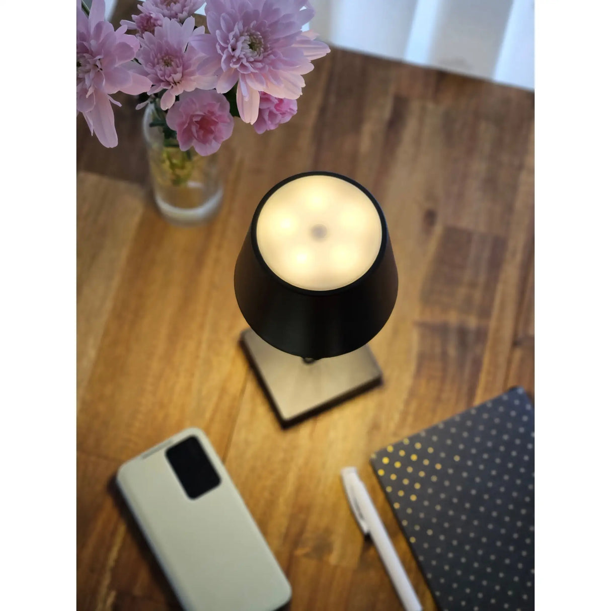 Lampe LED ohne Kabel Touch Tischleuchte Tischlampe Leuchte kabellos dimmbar - Lampe