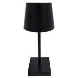 Lampe LED ohne Kabel Touch Tischleuchte Tischlampe Leuchte kabellos dimmbar - Schwarz, Höhe 26 cm (Modell Molly) - Lampe