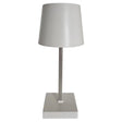 Lampe LED ohne Kabel Touch Tischleuchte Tischlampe Leuchte kabellos dimmbar - Weiß, Höhe 26 cm (Modell Molly) - Lampe