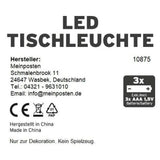 Lampe Leuchte kleine Tischleuchte LED Camping dimmbar tragbar batteriebetrieben - Campinglampe