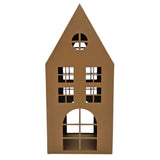Laternenhaus Windlicht Kerzenhalter Rostoptik Haus Metall Deko Laterne 40 cm - Windlicht Laternenhäuser