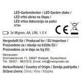LED Gartenstecker Tannenbaum Weihnachtsbeleuchtung Beleuchtung Timer warmweiß - LED Gartenstecker