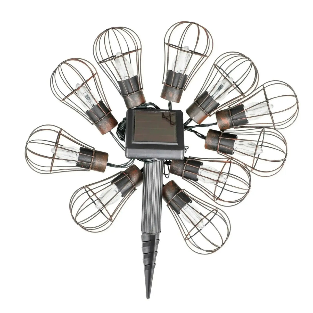 Lichterkette Solarlichterkette Solar Gartenbeleuchtung Balkon Deko LED warmweiß - Solarlichterkette