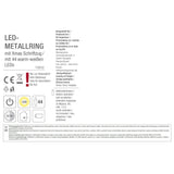 Lichterkranz Weihnachtsbeleuchtung LED warmweiß Weihnachtsdeko Ring Kranz Ø 30 cm B-WARE - LED Türkranz