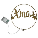 Lichterkranz Weihnachtsbeleuchtung LED warmweiß Weihnachtsdeko Ring Kranz Ø 30 cm B-WARE - LED Türkranz