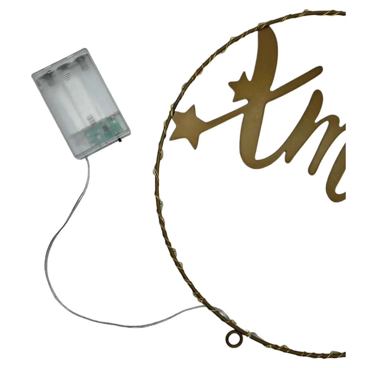 Lichterkranz Weihnachtsbeleuchtung LED warmweiß Weihnachtsdeko Ring Kranz Ø 30 cm B-WARE - LED Türkranz
