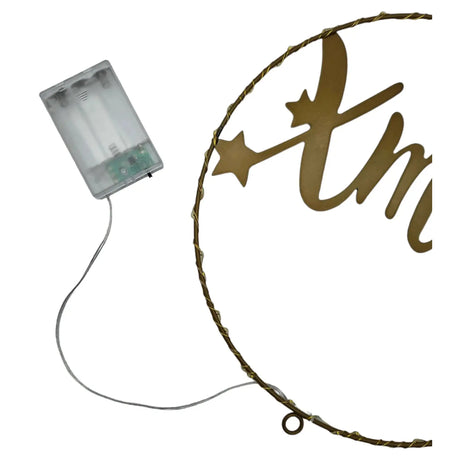 Lichterkranz Weihnachtsbeleuchtung LED warmweiß Weihnachtsdeko Ring Kranz Ø 30 cm B-WARE - LED Türkranz