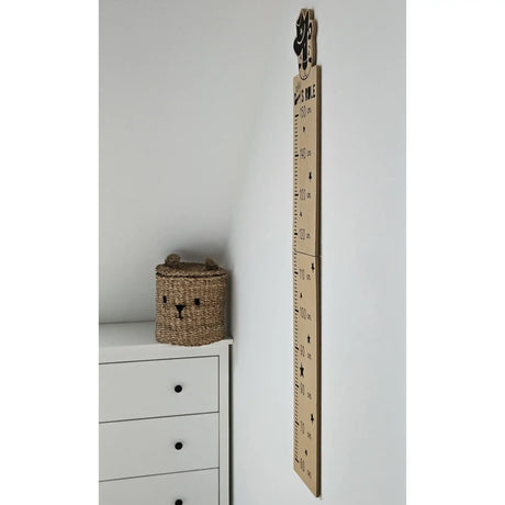 Messlatte Kinder Holz 60-150 cm Größenmesser Jungen und Mädchen Pandabär Tiger Zebra - Messlatte
