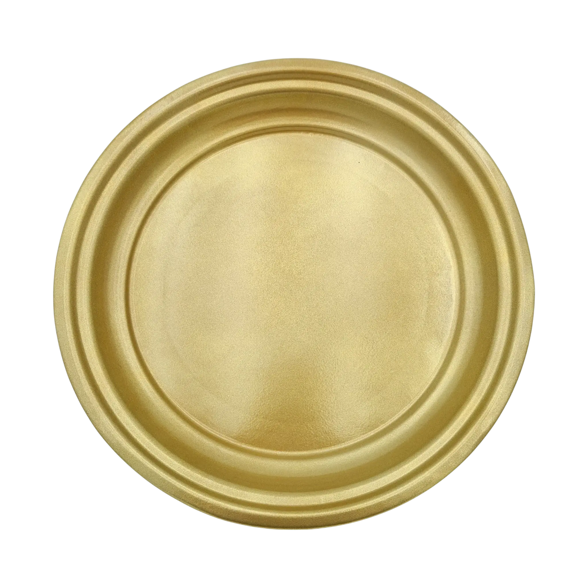 Metallteller Dekoteller rund Gold 30 cm Kerzenteller Kerzentablett Adventsteller Weihnachten - Dekoteller