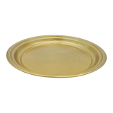 Metallteller Dekoteller rund Gold 30 cm Kerzenteller Kerzentablett Adventsteller Weihnachten - Dekoteller