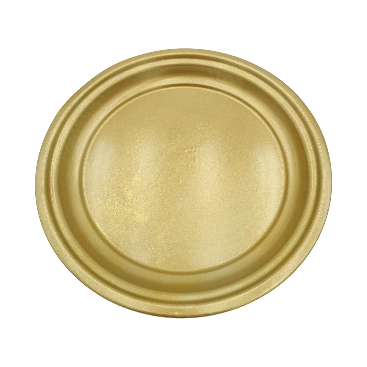 Metallteller Dekoteller rund Gold 30 cm Kerzenteller Kerzentablett Adventsteller Weihnachten - Dekoteller