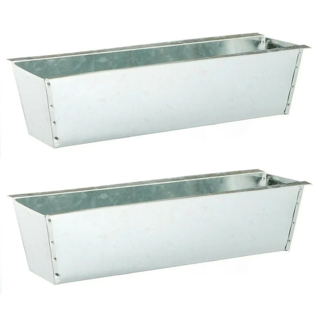 Pflanzkästen für Palette Paletten Pflanzkasten Palettenbeet Blumenkasten Kästen(Zink 2 Stück) - Pflanzkästen